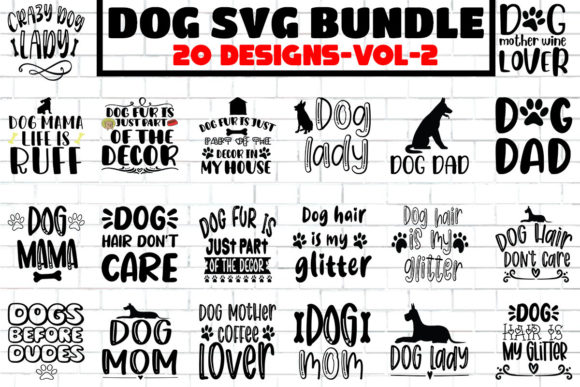 20 Dog SVG Cut Bundle-Vol-2