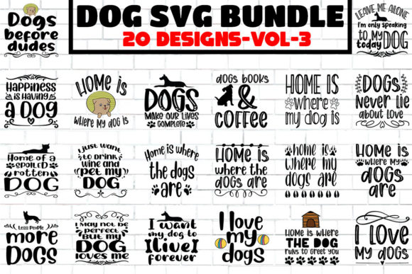 20 Dog SVG Cut Bundle-Vol-3