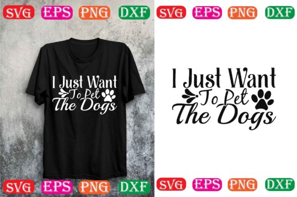 Dog SVG Design: I Just Want to Pet the