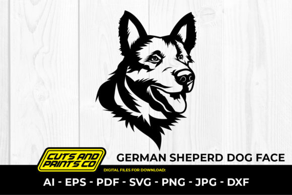 German Shepherd Dog SVG Sublimation PNG